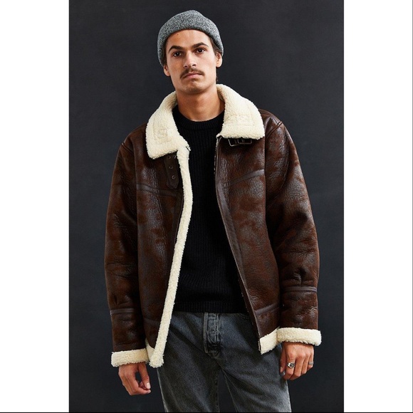 Urban Outfitters Other - Urban Outfitters Faux Shearling Bomber Jacket